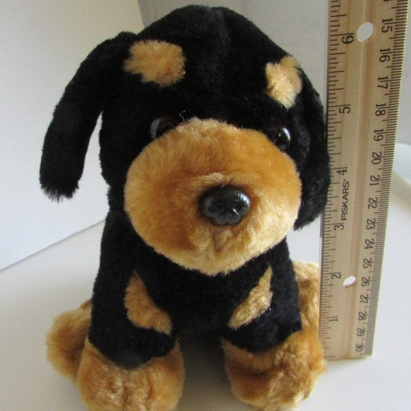 ROTWEILER PUPPY DOG 7" realistic plush stuffed animal - Picture 5 of 8